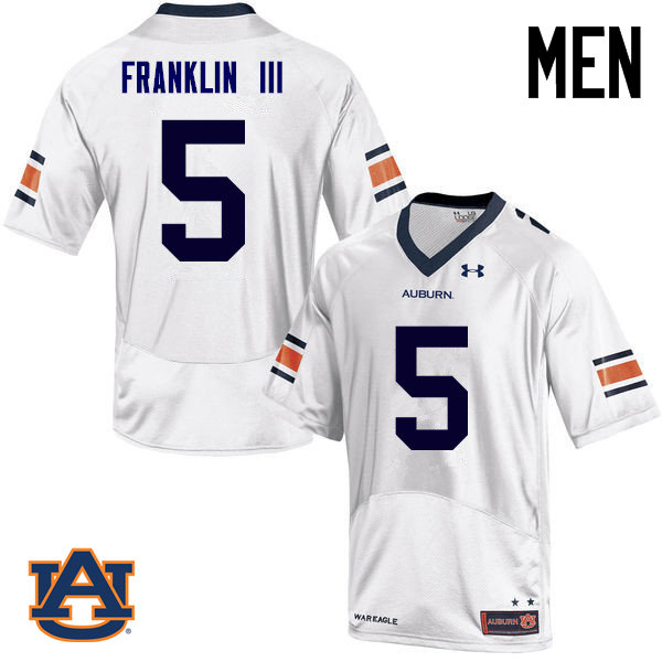 Men Auburn Tigers #5 John Franklin III College Football Jerseys Sale-White